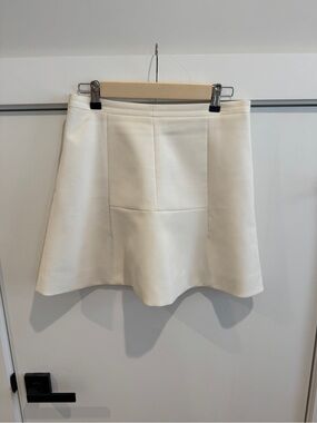 J. Crew Ivory Mini Skirt